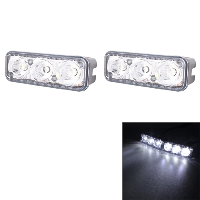 2 PCS MZ 9W 540LM 6500K 3-LED White Light Wired Car Daytime Running Light Fog Lamp, DC12-24V,Light Wire: 15cm
2 PCS MZ 9W 540LM 6500K 3-LED White Light Wired Car Daytime Running Light Fog Lamp, DC12-24V,Light Wire: 15cm