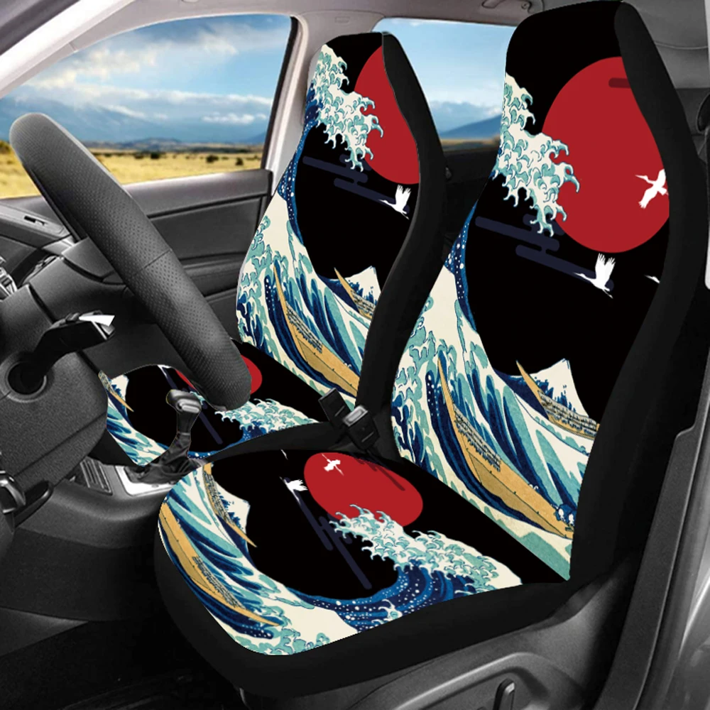 Sunrise ocean printed car seat covers are only available for front seats and are suitable for most cars, trucks, SUVs or trucks
Sunrise ocean printed car seat covers are only available for front seats and are suitable for most cars, trucks, SUVs or trucks