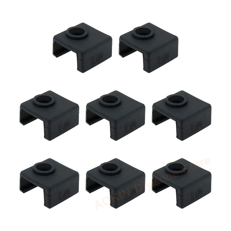 8Pcs Heater Block Silicone Sock MK7/8/9 Heater Block Cover for 3D Printer Extruder Hot End for Ender 3/3 Pro/3 V2, Ender 5, CR10
8Pcs Heater Block Silicone Sock MK7/8/9 Heater Block Cover for 3D Printer Extruder Hot End for Ender 3/3 Pro/3 V2, Ender 5, CR10
