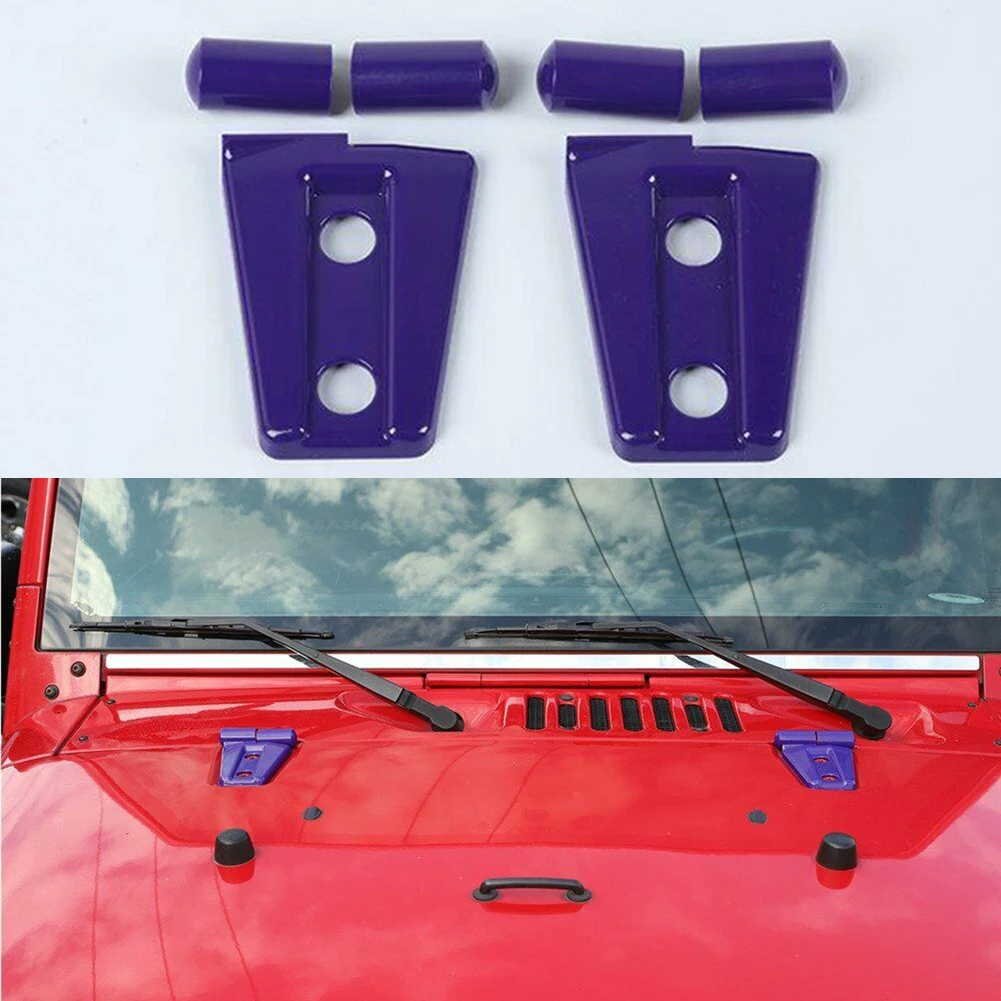 For Jeep Wrangler JK 2007-2017 Front Engine Hood Hinge Cover Trim ABS Purple ×6 Front Engine Hood Hinge Cover Trim
For Jeep Wrangler JK 2007-2017 Front Engine Hood Hinge Cover Trim ABS Purple ×6 Front Engine Hood Hinge Cover Trim