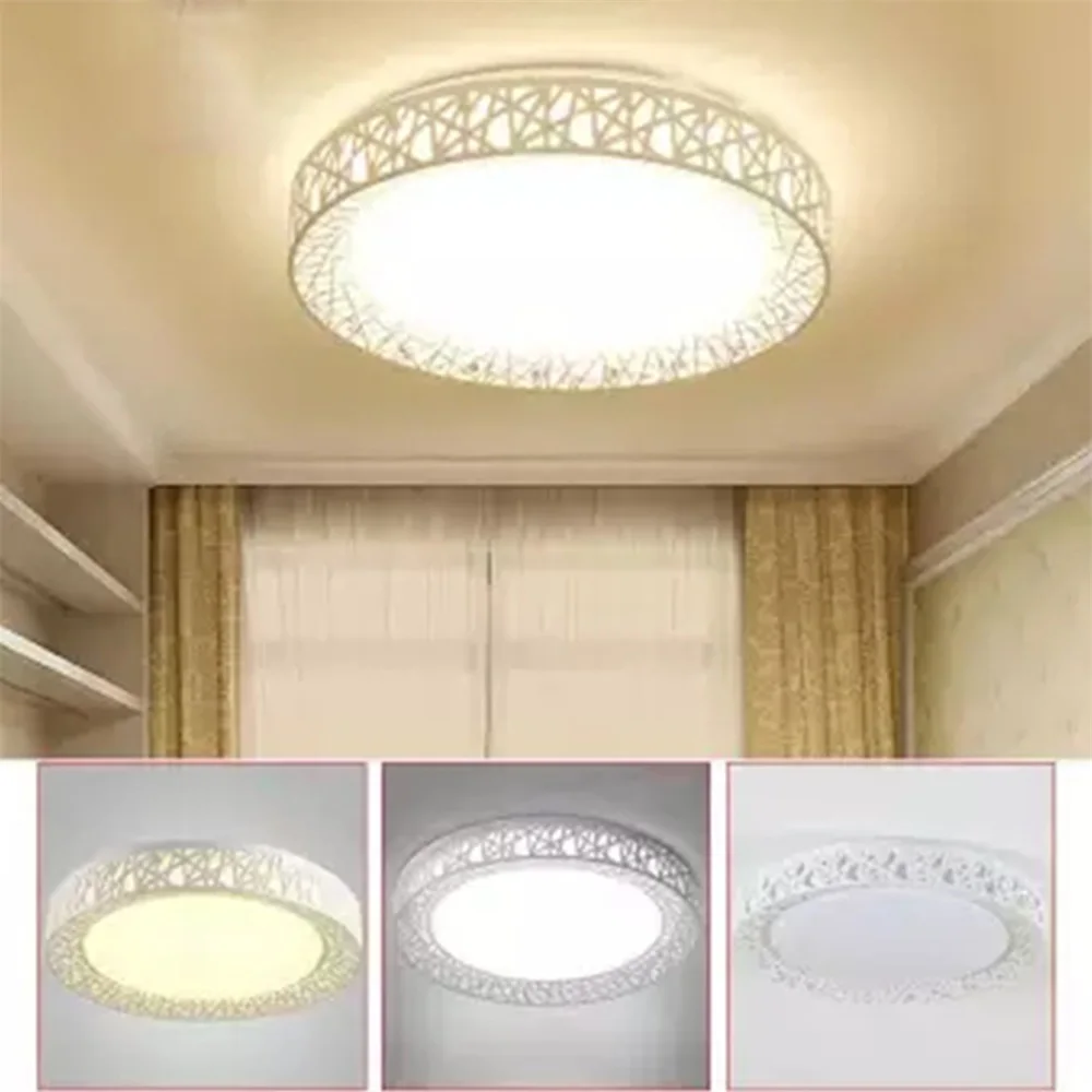 LED Ceiling Light Low Power Bird Nest Round Lamp Modern Fixtures Tricolor White 12/18/24V For Bedroom Kitchen Storeroom
LED Ceiling Light Low Power Bird Nest Round Lamp Modern Fixtures Tricolor White 12/18/24V For Bedroom Kitchen Storeroom