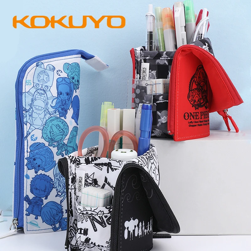 Японский футляр для карандашей KOKUYO Limited, Оригинальный чехол для канцелярских принадлежностей с рисунком, вертикальный держатель для ручек большой емкости 
Японский футляр для карандашей KOKUYO Limited, Оригинальный чехол для канцелярских принадлежностей с рисунком, вертикальный держатель для ручек большой емкости