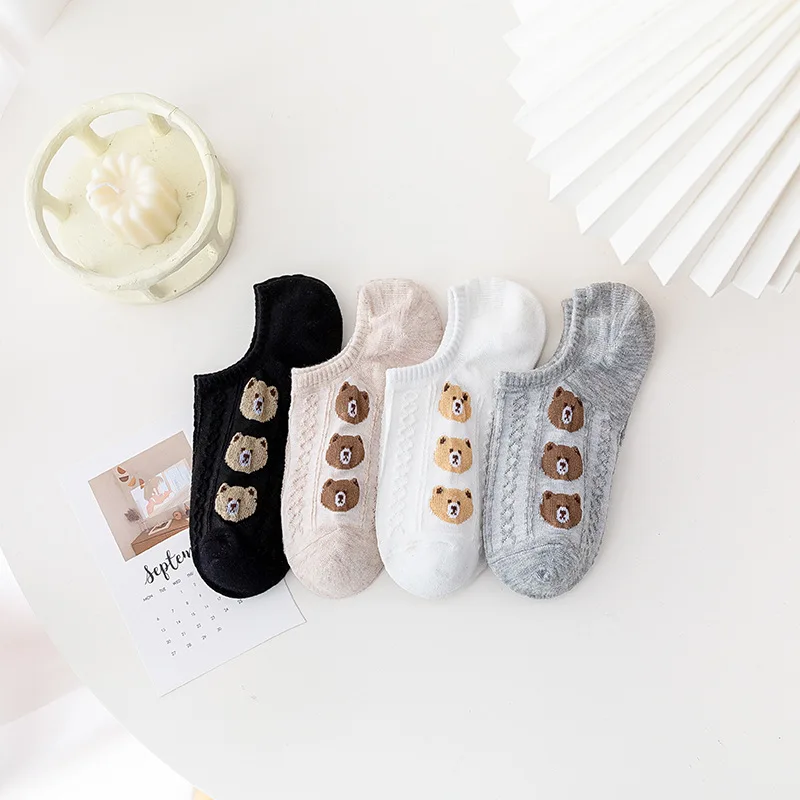 Kawaii Cartoon Bear Women Socks Breathable Short Cotton Sock Woman Spring Summer Casual Kawaii Comfortable Ladies Cute Socks
Kawaii Cartoon Bear Women Socks Breathable Short Cotton Sock Woman Spring Summer Casual Kawaii Comfortable Ladies Cute Socks
