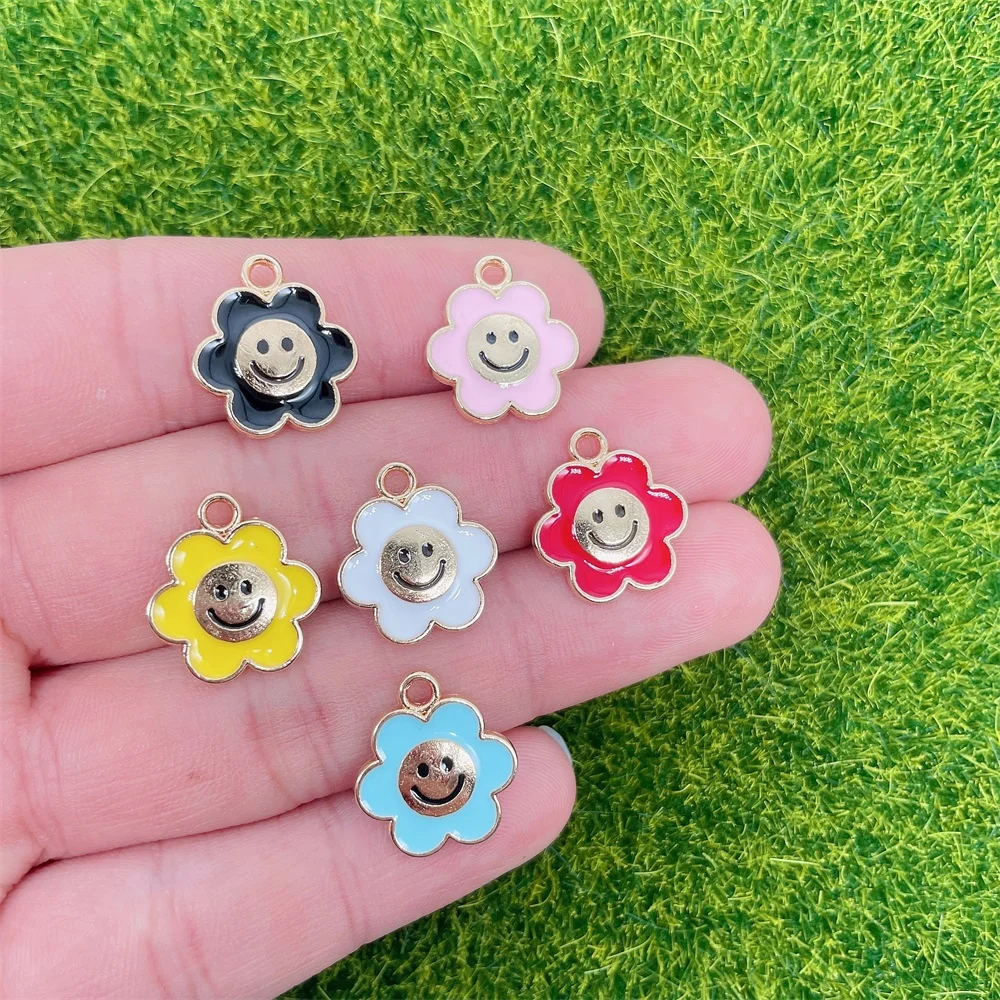 Sweet Cute Smile Flower Charm Pendant Pink Women's Necklace Bracelet Earrings Key Chain Making Accessories DIY Jewelry Ornaments
Sweet Cute Smile Flower Charm Pendant Pink Women's Necklace Bracelet Earrings Key Chain Making Accessories DIY Jewelry Ornaments
