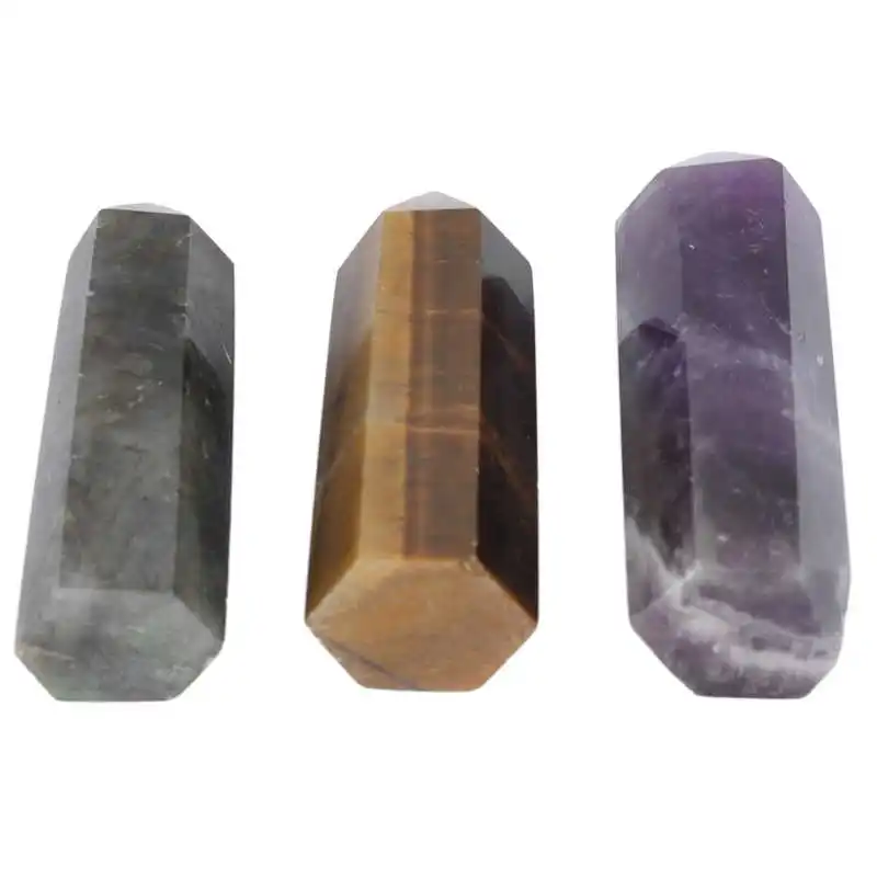 Healing Wand Decoration Portable Amethyst Chakra Balancing Meditation Wand Tiger Eye for Therapy for Home Office
Healing Wand Decoration Portable Amethyst Chakra Balancing Meditation Wand Tiger Eye for Therapy for Home Office