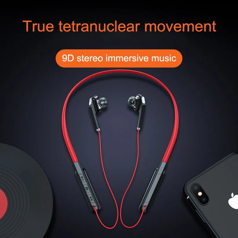Q18 Bluetooth Headset Neck Hanging Quad Core Dual Dynamic Loop Sports Running High Quality Stereo Audio
Q18 Bluetooth Headset Neck Hanging Quad Core Dual Dynamic Loop Sports Running High Quality Stereo Audio