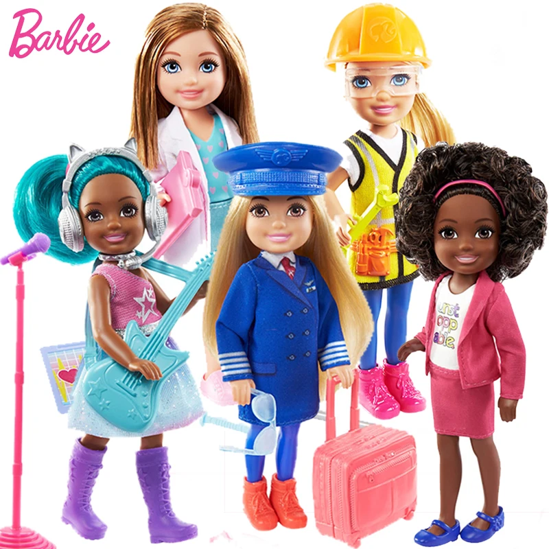 

Original Barbie Club Chelsea Doll House Accessories Pets Girl Toys Princess Dress Up Baby Dolls Toys for Girls Playsets Bonecas