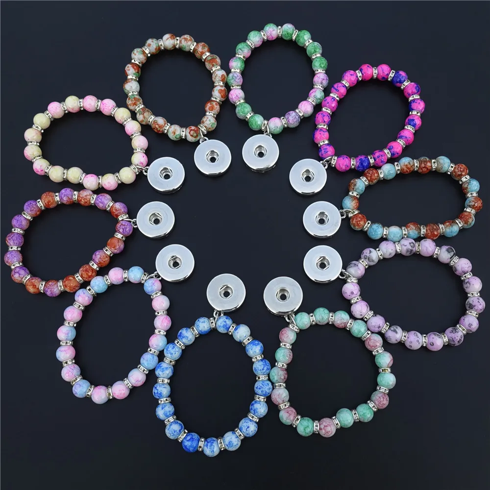 12 Pieces Mix Colors Rhinestone Spacer 18mm Snap Buttons Bracelets Children Girls Glass Beads Socket Kids Bracelet Jewelry 
12 Pieces Mix Colors Rhinestone Spacer 18mm Snap Buttons Bracelets Children Girls Glass Beads Socket Kids Bracelet Jewelry