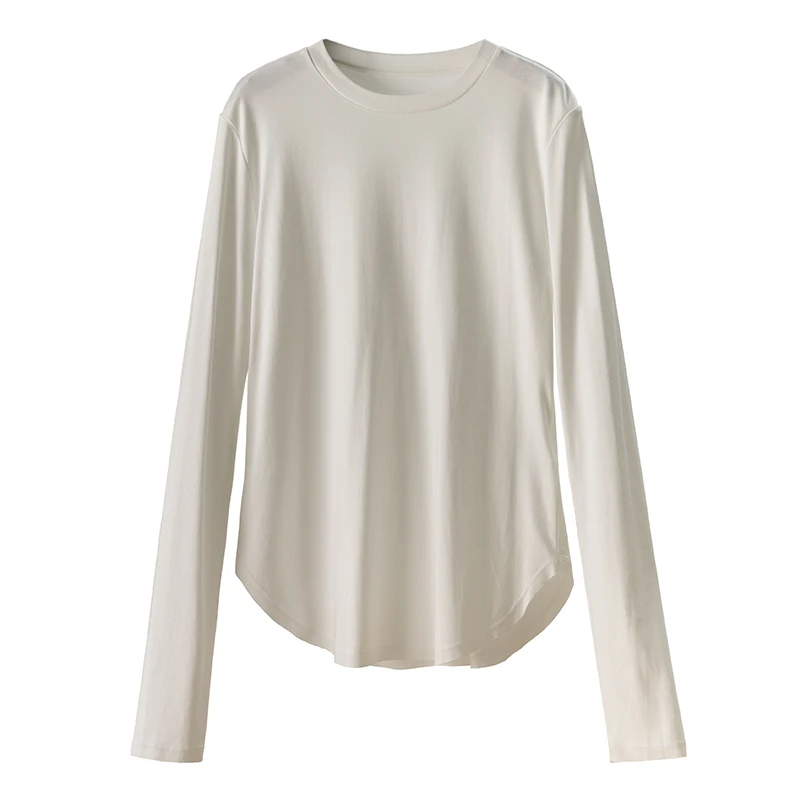 White T Shirts Women Long Sleeve Casual Cotton ModaL Acetate Korean Tops Tees Classic Style 2023 Spring Summer New
White T Shirts Women Long Sleeve Casual Cotton ModaL Acetate Korean Tops Tees Classic Style 2023 Spring Summer New