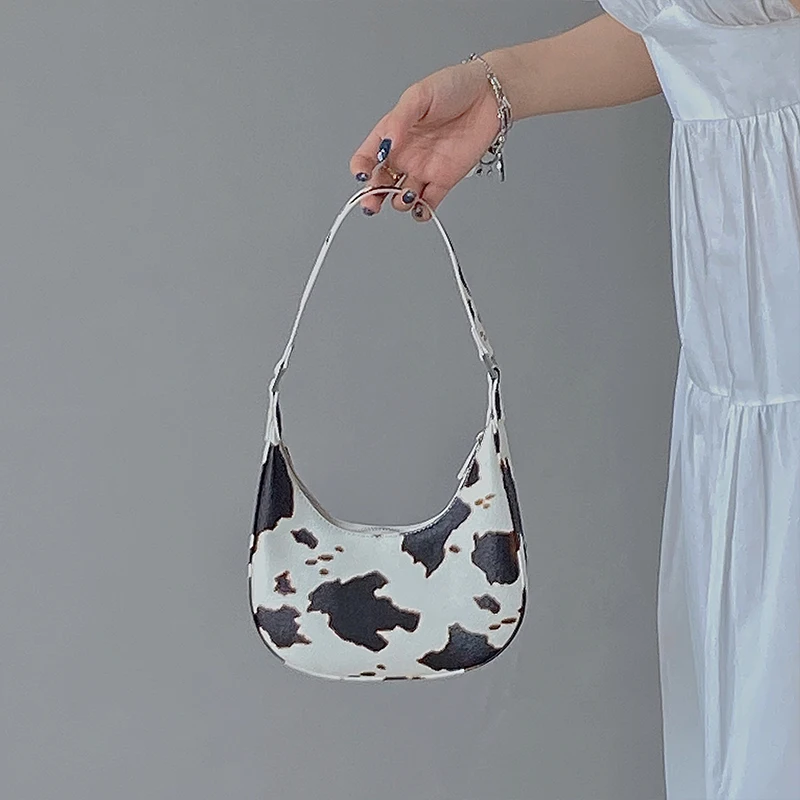 Vintage Women Mini Crossbody Bags Female Cow Pattern Hobos Moon Shoulder Bags PU Leather Ladies Chain Armpit Underarm Handbags
Vintage Women Mini Crossbody Bags Female Cow Pattern Hobos Moon Shoulder Bags PU Leather Ladies Chain Armpit Underarm Handbags