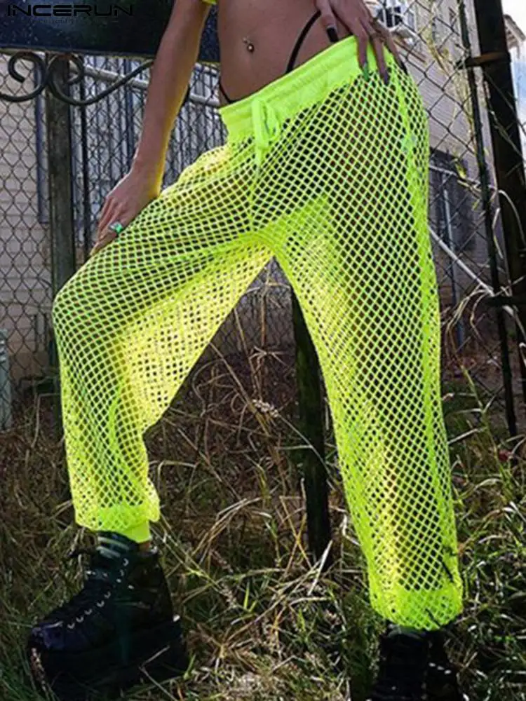 American Style Sexy Leisure Men Pantalons Fashion Casual Male Solid Hollow Breathable Mesh Leggings Trousers S-5XL INCERUN 2022
American Style Sexy Leisure Men Pantalons Fashion Casual Male Solid Hollow Breathable Mesh Leggings Trousers S-5XL INCERUN 2022