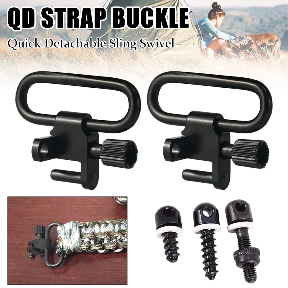 QD Sling Swivel Bolt Action Screw Type Sling Swivels with Swivel Studs Quick Detach Swivel Ring Buckle 1-Inch Loop
QD Sling Swivel Bolt Action Screw Type Sling Swivels with Swivel Studs Quick Detach Swivel Ring Buckle 1-Inch Loop