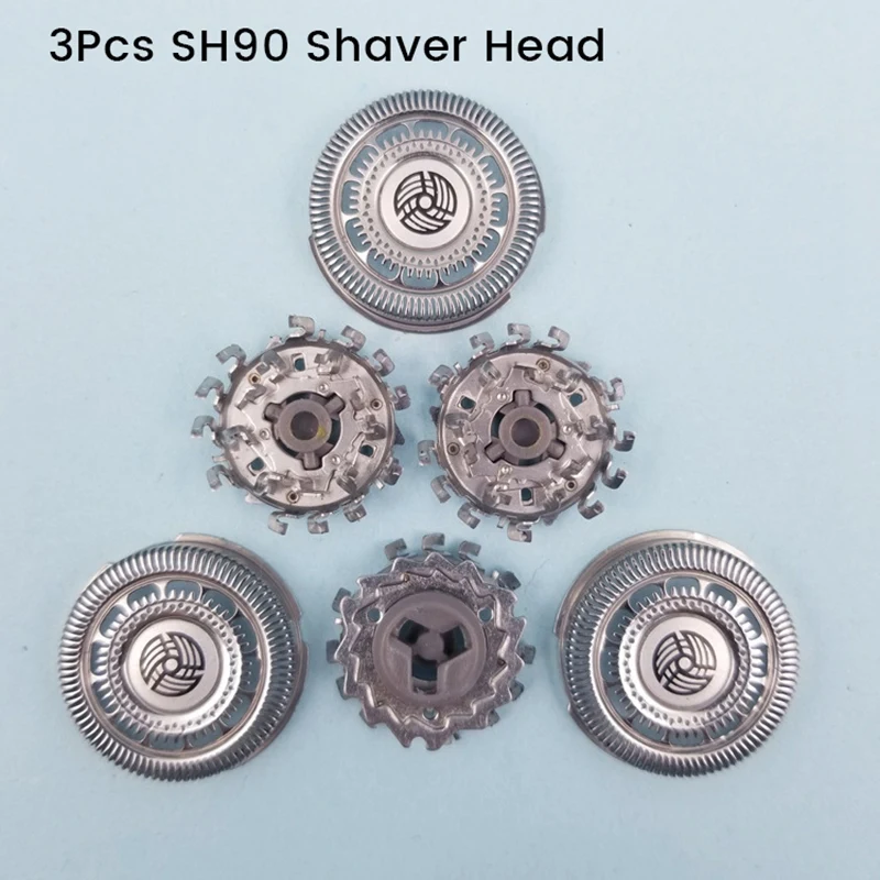 

3Pcs SH90 Shaver Head Razor Blade Replacement Accessories For Razor S9000 S9152 S9011 S9041 S9371