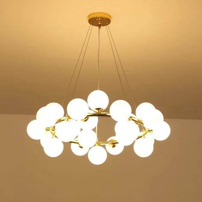 Post-Modern Minimalist Creative Magic Bean Nordic Restaurant Living Room Lamps Multi-Head Glass round Golden Lamp Molecular
Post-Modern Minimalist Creative Magic Bean Nordic Restaurant Living Room Lamps Multi-Head Glass round Golden Lamp Molecular