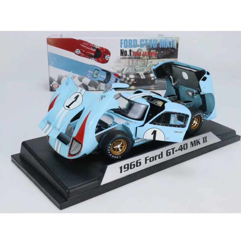 ACME 1:18 alloy car model Ford GT40 MKII 1966 Le Mans 24H racing car 
ACME 1:18 alloy car model Ford GT40 MKII 1966 Le Mans 24H racing car
