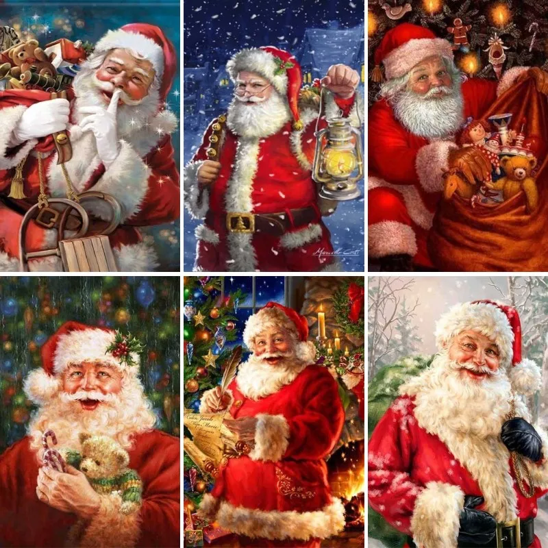 DIY 5D Diamond Painting Santa Claus Diamond Embroidery Christmas Full Square Diamond Mosaic Winter Cross Stitch Home Decor
DIY 5D Diamond Painting Santa Claus Diamond Embroidery Christmas Full Square Diamond Mosaic Winter Cross Stitch Home Decor