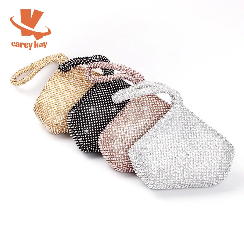 CAREY KAY Women Rhinestones Metal Evening Bags Lady Fashion Diamond Beaded Clutch Female Super Mini Handbag For Wedding Bag 
CAREY KAY Women Rhinestones Metal Evening Bags Lady Fashion Diamond Beaded Clutch Female Super Mini Handbag For Wedding Bag