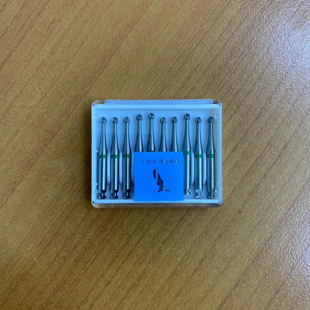 10 Pcs Frank Dental C.1S Rond Tungsten Carpide Burs - Diameter 018 - For Contra-angle
10 Pcs Frank Dental C.1S Rond Tungsten Carpide Burs - Diameter 018 - For Contra-angle