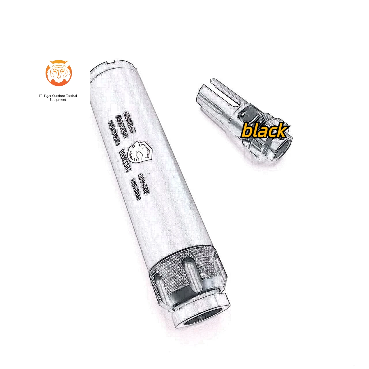 FF-Tiger Outdoor Tatics Toy Accessories 14MM CCW Inverted teeth aluminum Toy Decorates Modified Accessories
FF-Tiger Outdoor Tatics Toy Accessories 14MM CCW Inverted teeth aluminum Toy Decorates Modified Accessories
