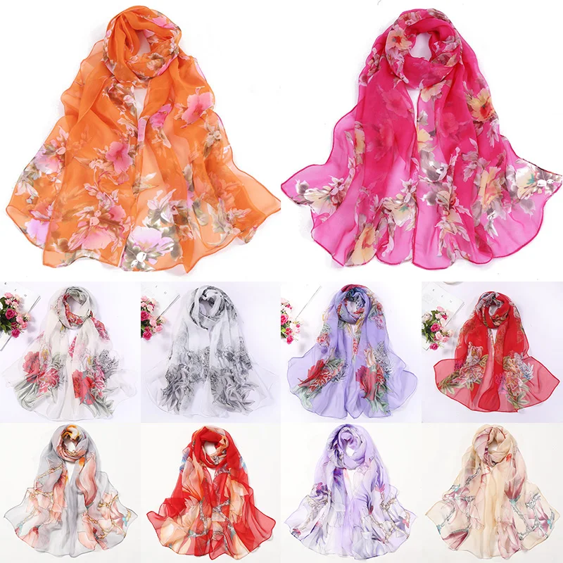 Floral Print Scarves Muslim Hijab Chiffon Georgette Bandana Summber Beach Shawls Peony Flower Headscarf Elegant Wild Sunscreen
Floral Print Scarves Muslim Hijab Chiffon Georgette Bandana Summber Beach Shawls Peony Flower Headscarf Elegant Wild Sunscreen
