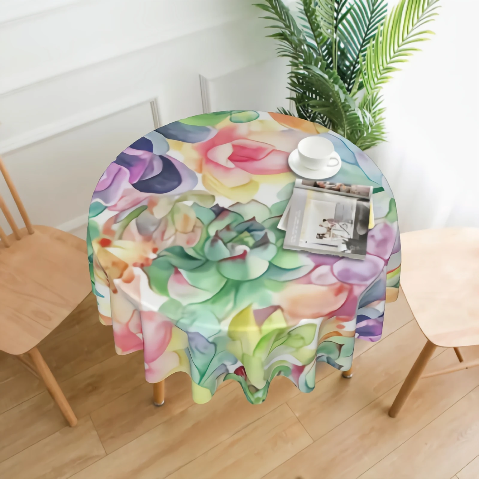 Watercolor Succulent Pattern Round Tablecloth Farmhouse with Polyester Fabric for Home Kitchen Dining Room Decoration
Watercolor Succulent Pattern Round Tablecloth Farmhouse with Polyester Fabric for Home Kitchen Dining Room Decoration
