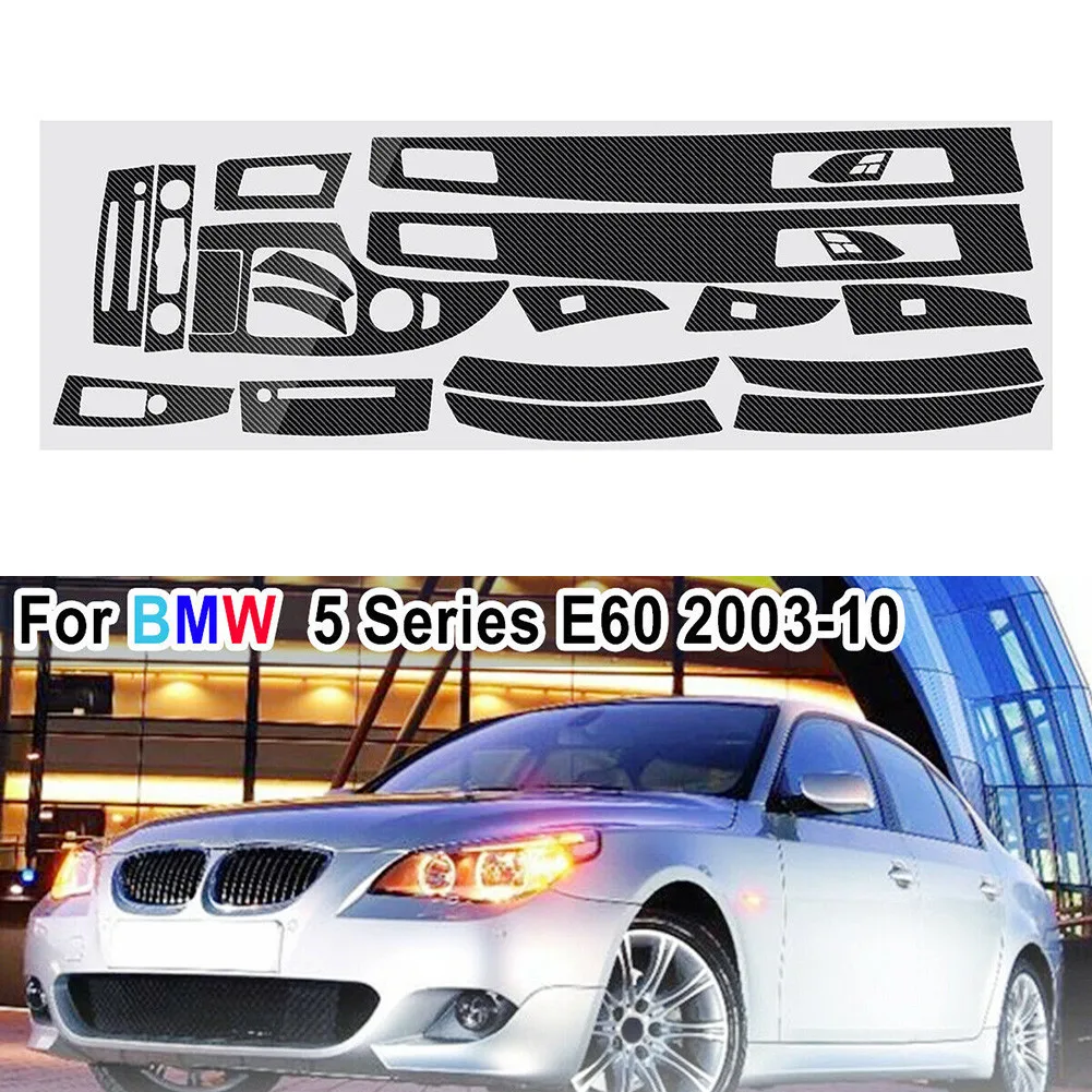 18pcs 5D Glossy Carbon Fiber Sticker Vinyl Decal For 5-Series E60 2003-2010 Carbon Fiber Interior Decal Trim For
18pcs 5D Glossy Carbon Fiber Sticker Vinyl Decal For 5-Series E60 2003-2010 Carbon Fiber Interior Decal Trim For