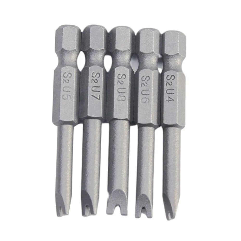 5pcs 50mm Electric Screwdriver Bits U4-U8 Set 1/4 Inch Hex Magnetic U Shaped Tip Electric Screwdriver Bits Hand Tools Set
5pcs 50mm Electric Screwdriver Bits U4-U8 Set 1/4 Inch Hex Magnetic U Shaped Tip Electric Screwdriver Bits Hand Tools Set