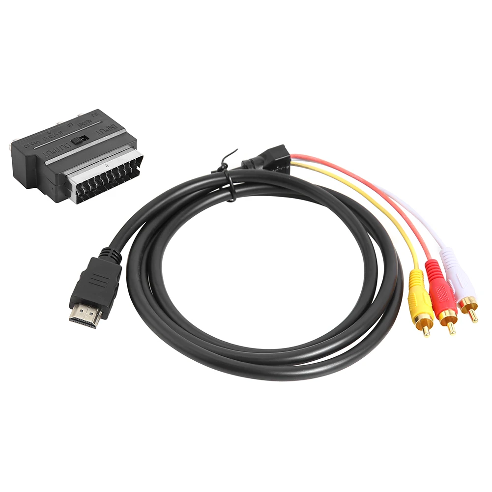 HDMI-совместимый с 3 RCA кабелями штекер-штекер M/M AV компонентный разъем шнур для ноутбука настольного ПК DVD ТВ проектора
HDMI-совместимый с 3 RCA кабелями штекер-штекер M/M AV компонентный разъем шнур для ноутбука настольного ПК DVD ТВ проектора