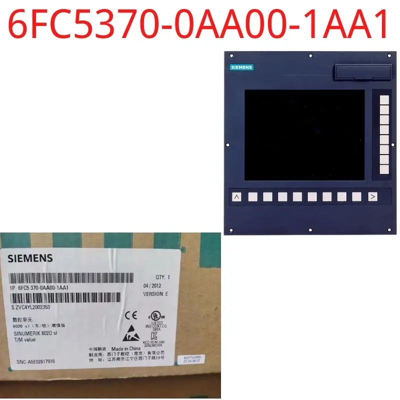 6FC5370-0AA00-1AA1 Brand New SINUMERIK 802D sl version T/M value CNC operator panel with NC, PLC, HMI part and drive control for
6FC5370-0AA00-1AA1 Brand New SINUMERIK 802D sl version T/M value CNC operator panel with NC, PLC, HMI part and drive control for