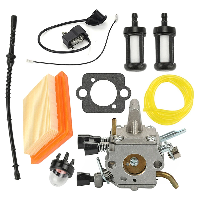 Carburetor Air Fuel Filter Ignition Coil For Stihl FS120 FS200 FS250 FS300 FS350 41341200603 41344001301 Trimmer Brushcutter
Carburetor Air Fuel Filter Ignition Coil For Stihl FS120 FS200 FS250 FS300 FS350 41341200603 41344001301 Trimmer Brushcutter