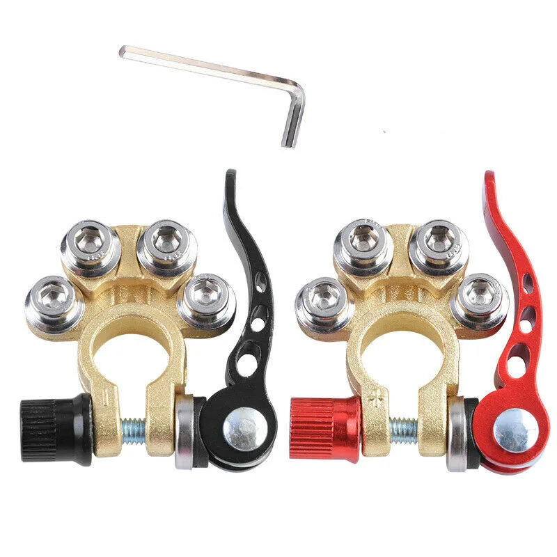 1 Pair Car Battery Terminals Quick Disconnect Auto Cables Connectors Wire Cable Shut-Off Connectors For Car Auto Accessories
1 Pair Car Battery Terminals Quick Disconnect Auto Cables Connectors Wire Cable Shut-Off Connectors For Car Auto Accessories