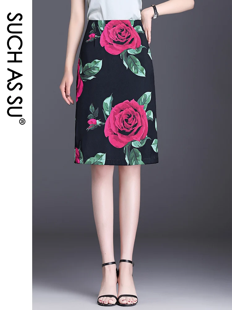 High Quality Autumn Summer Spring White Red Print Ladies High Waist Pencil Skirt S-3XL Mid-Length Slit Occupation Skirt Female
High Quality Autumn Summer Spring White Red Print Ladies High Waist Pencil Skirt S-3XL Mid-Length Slit Occupation Skirt Female