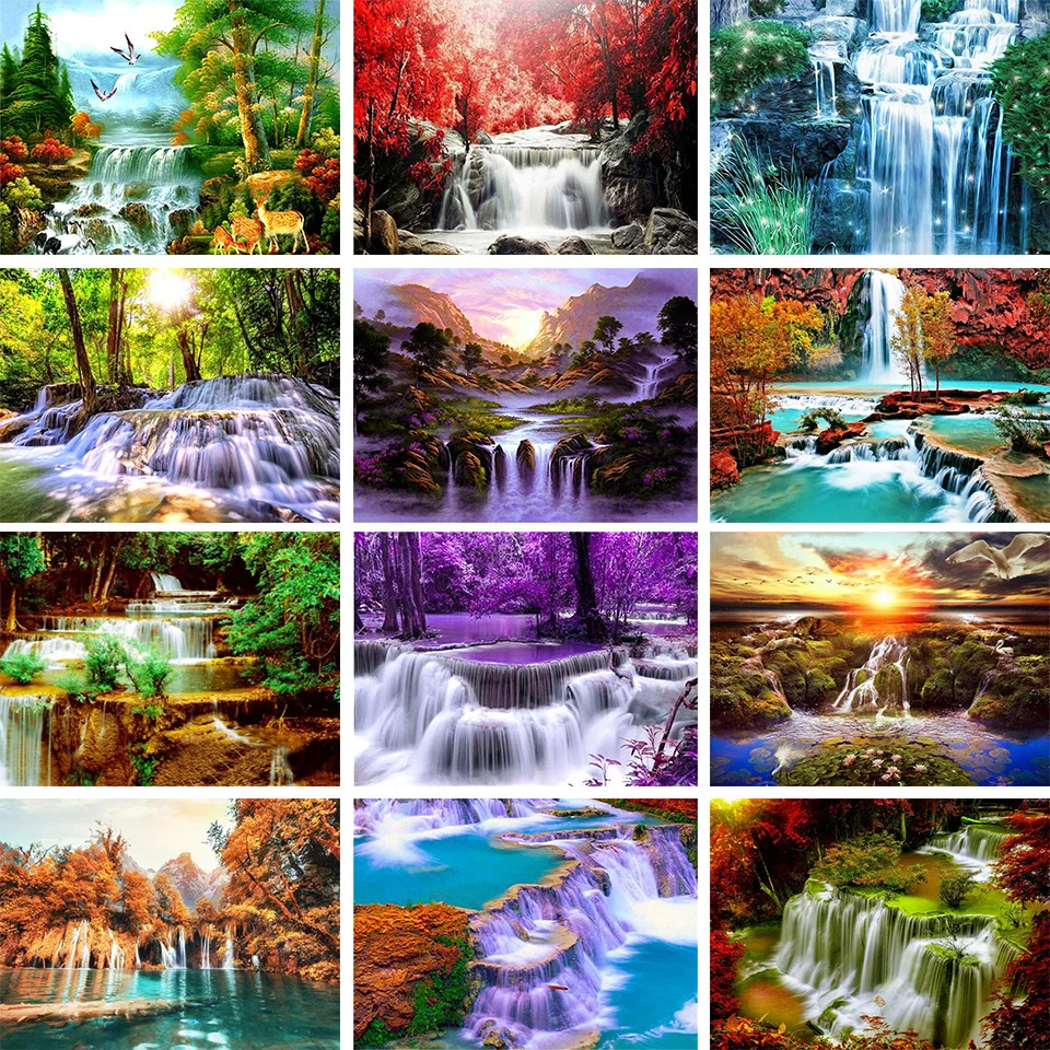 5D DIY diamond painting landscape waterfall rhinestone art picture diamond embroidery handmade mosaic mosaic decoration gift
5D DIY diamond painting landscape waterfall rhinestone art picture diamond embroidery handmade mosaic mosaic decoration gift