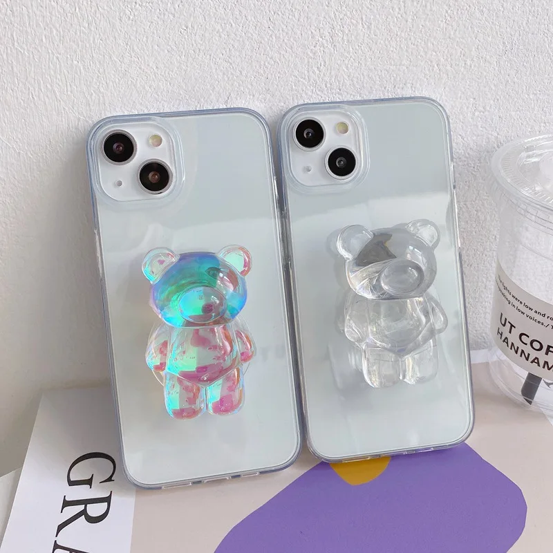 JOME 3D Korea Cartoon Bear Ring Holder Stand Transparent Soft Phone Case for iphone 13 12 11 Pro Max MiNi XR X XS 7 8 plus Cover
JOME 3D Korea Cartoon Bear Ring Holder Stand Transparent Soft Phone Case for iphone 13 12 11 Pro Max MiNi XR X XS 7 8 plus Cover