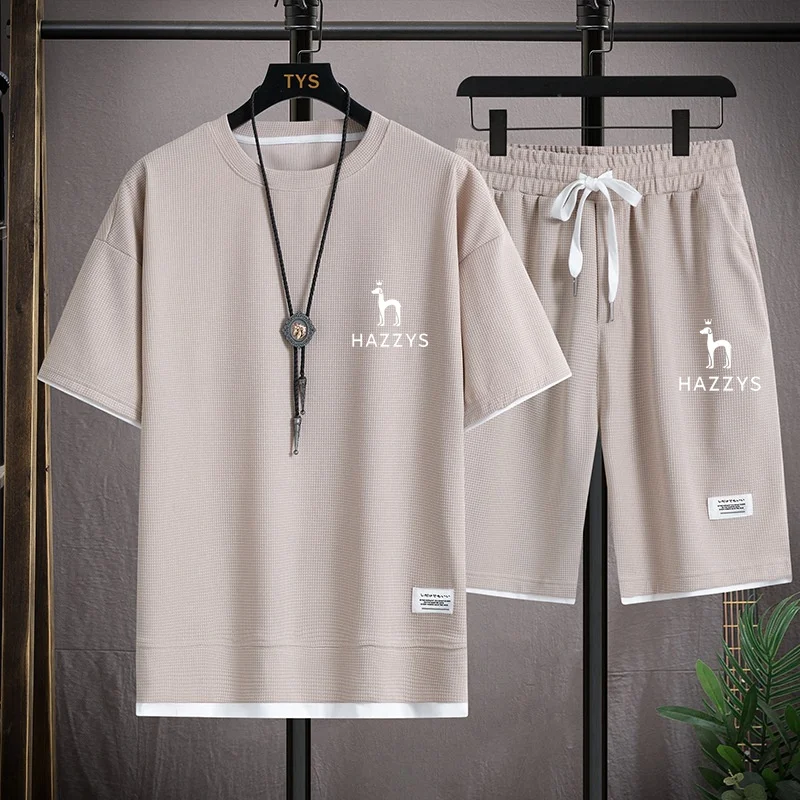 Summer Men's Sets Fashion Korean Tracksuit Men Short Sleeve T Shirts+Sport Shorts Suit Men Casual Men Clothing Mens Joggers Sets
Summer Men's Sets Fashion Korean Tracksuit Men Short Sleeve T Shirts+Sport Shorts Suit Men Casual Men Clothing Mens Joggers Sets