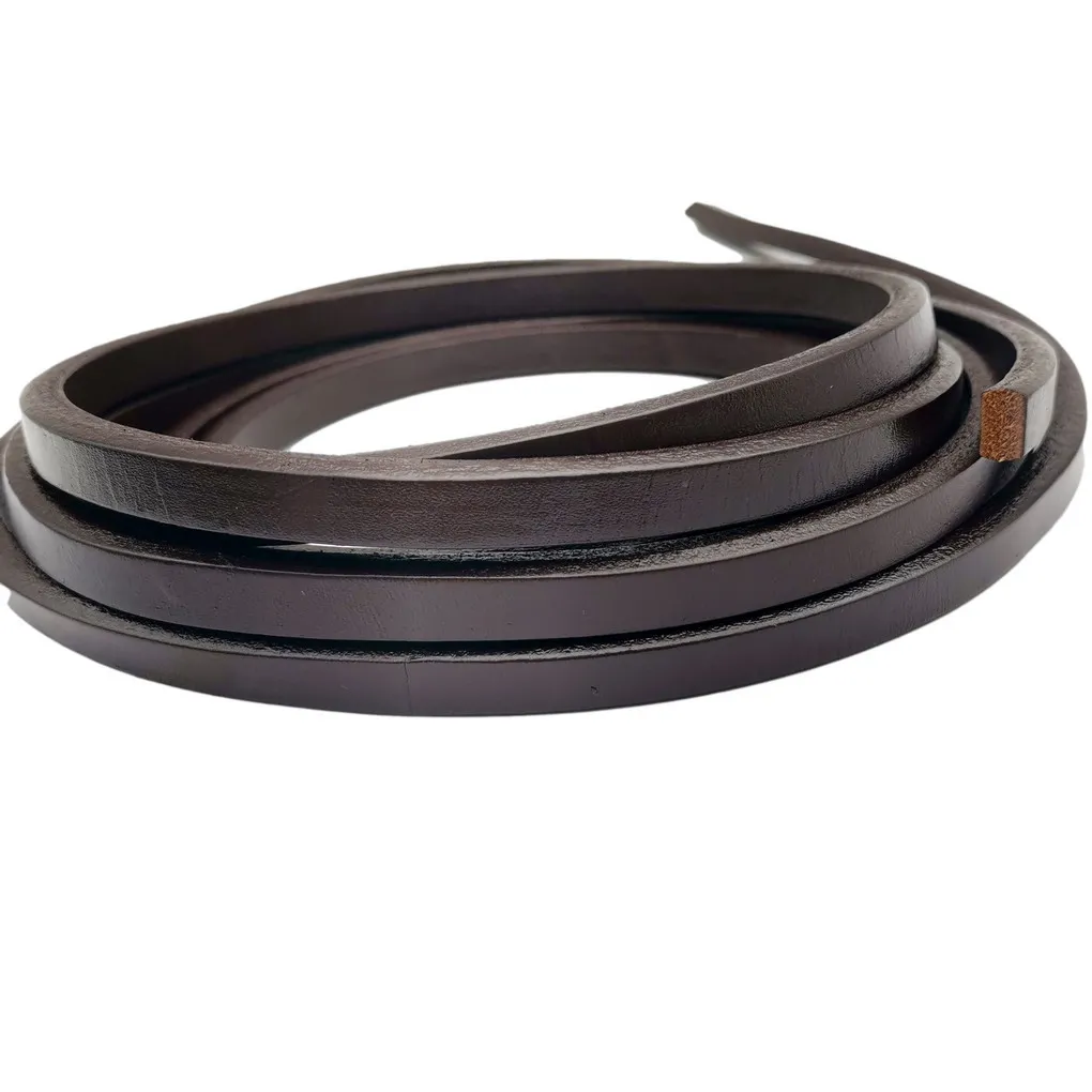 10mm Brown Licorice Leather Cords 10mmx6mm Bangle Bracelet Genuine Cowhide Leather Band
10mm Brown Licorice Leather Cords 10mmx6mm Bangle Bracelet Genuine Cowhide Leather Band