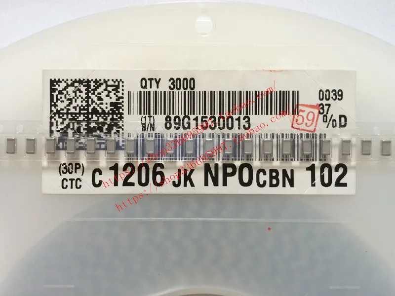 100pcs/ CC1206JKNPOCBN102 102J 1000pF 1nF 1KV Yageo High Voltage High Frequency Chip Capacitor
100pcs/ CC1206JKNPOCBN102 102J 1000pF 1nF 1KV Yageo High Voltage High Frequency Chip Capacitor