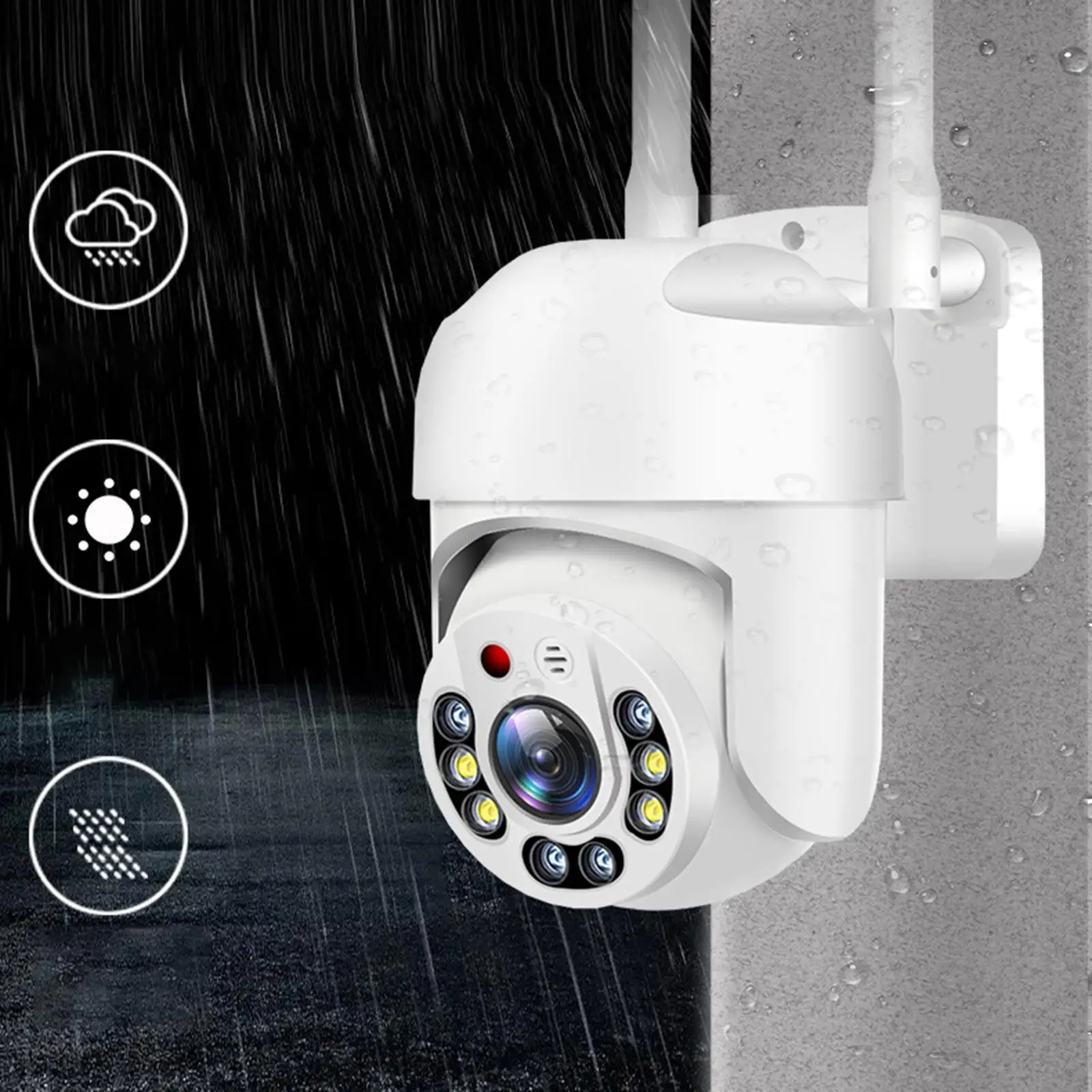 Security Camera Network Surveillance Auto Tracking Weatherproof Color Night View Remote View IP Camera for Outdoor Indoor Home
Security Camera Network Surveillance Auto Tracking Weatherproof Color Night View Remote View IP Camera for Outdoor Indoor Home