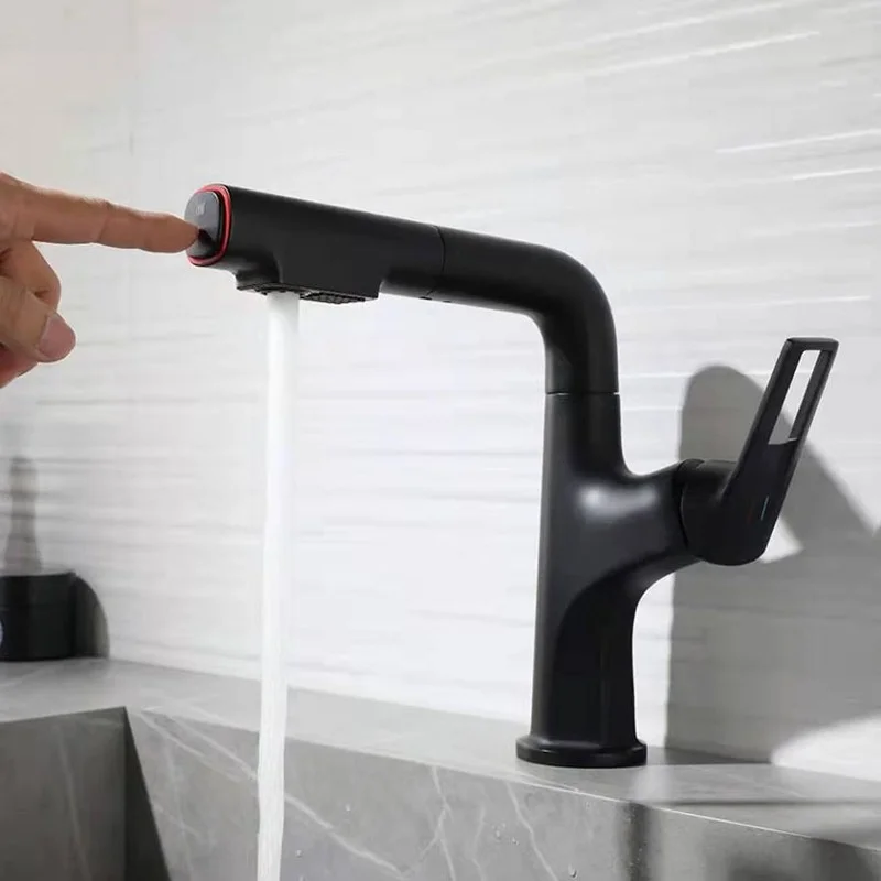 All-copper Black Pull-out Basin Faucet Can Lift, Rotate and Retract Hot and Cold Washbasin Bathroom Cabinet Faucet Mixer Sink
All-copper Black Pull-out Basin Faucet Can Lift, Rotate and Retract Hot and Cold Washbasin Bathroom Cabinet Faucet Mixer Sink