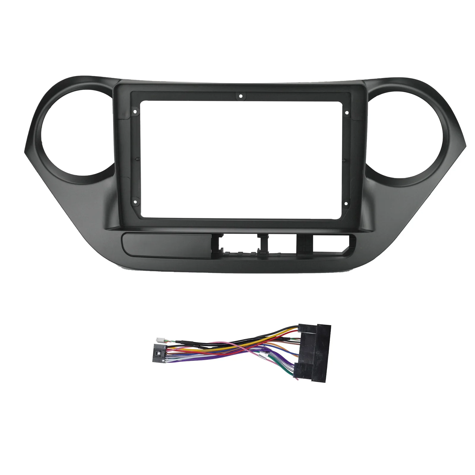 9 Inch 2 Din Car Dashboard Frame Radio Fascia Dash MP5 Player DVD Adapter Panel with Cable for Hyundai I10 2014-2017 LHD
9 Inch 2 Din Car Dashboard Frame Radio Fascia Dash MP5 Player DVD Adapter Panel with Cable for Hyundai I10 2014-2017 LHD
