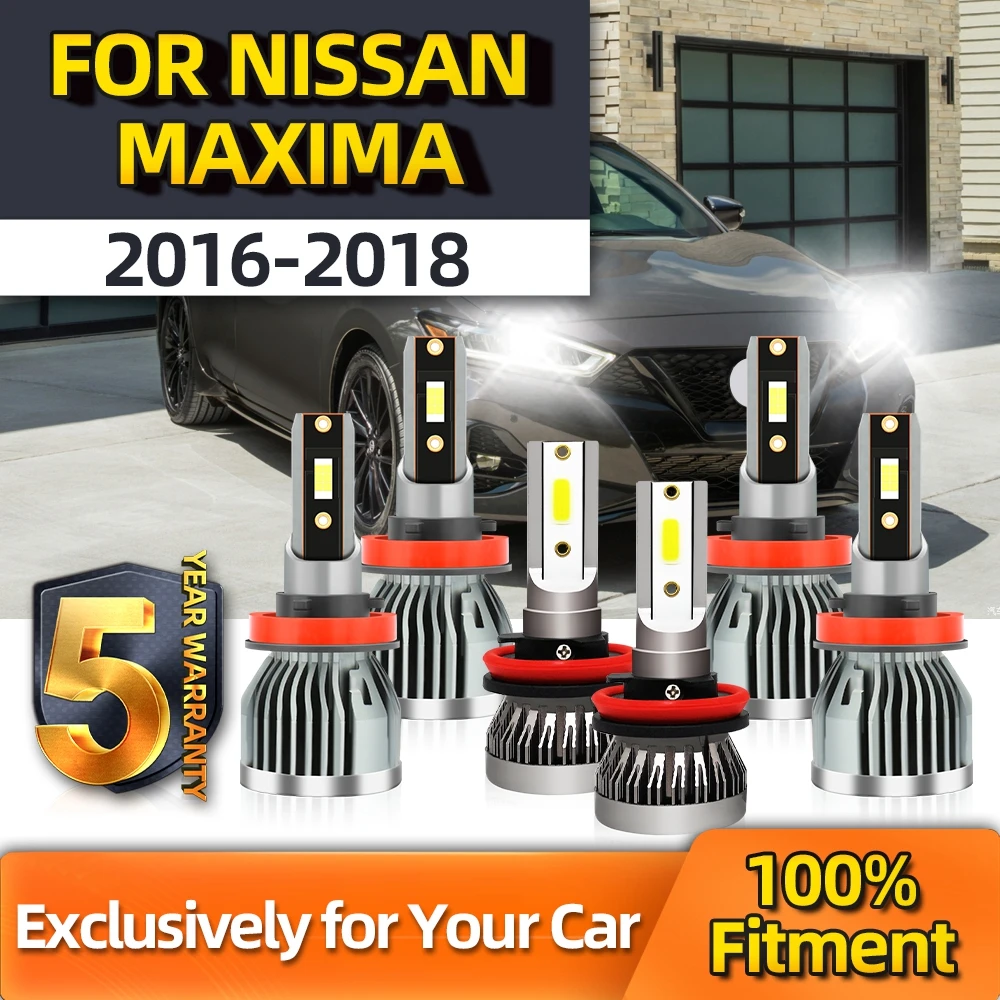 TEENRAM Fog Lamp + High Low H11 H9 H11 Ultra-white 6500K Super Vision High Quality LED For Nissan Maxima 2016 2017 2018
TEENRAM Fog Lamp + High Low H11 H9 H11 Ultra-white 6500K Super Vision High Quality LED For Nissan Maxima 2016 2017 2018