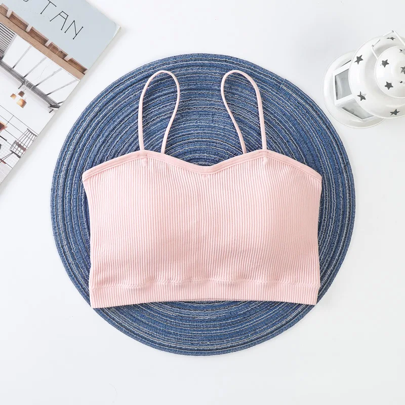 2022 Women Tank Top Seamless Underwear Top Female Back Short Tops Women Sexy Lingerie Sleeveless Padded Camisole
2022 Women Tank Top Seamless Underwear Top Female Back Short Tops Women Sexy Lingerie Sleeveless Padded Camisole