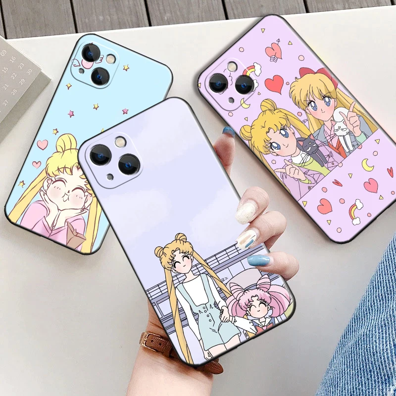 Sailor Moon For Apple iPhone 13 12 11 Pro 12 13 Mini X XR XS Max SE 5 6 6s 7 8 Plus Phone Case Liquid Silicon Black Coque Back
Sailor Moon For Apple iPhone 13 12 11 Pro 12 13 Mini X XR XS Max SE 5 6 6s 7 8 Plus Phone Case Liquid Silicon Black Coque Back