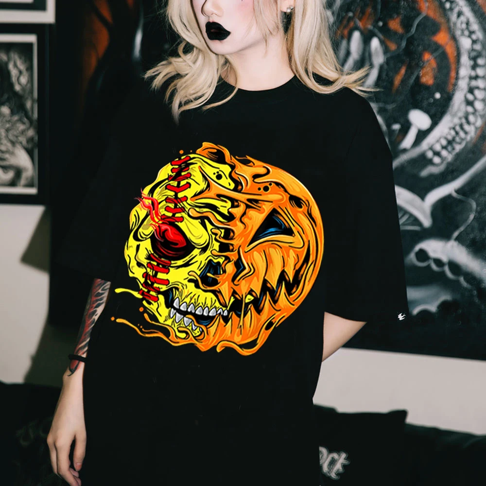 Halloween Horror Graphic T-shirt Gothic Punk Hip Hop Style Female Tops Casual Crewneck Tees Harajuku Street Costume Goth Tshirt
Halloween Horror Graphic T-shirt Gothic Punk Hip Hop Style Female Tops Casual Crewneck Tees Harajuku Street Costume Goth Tshirt