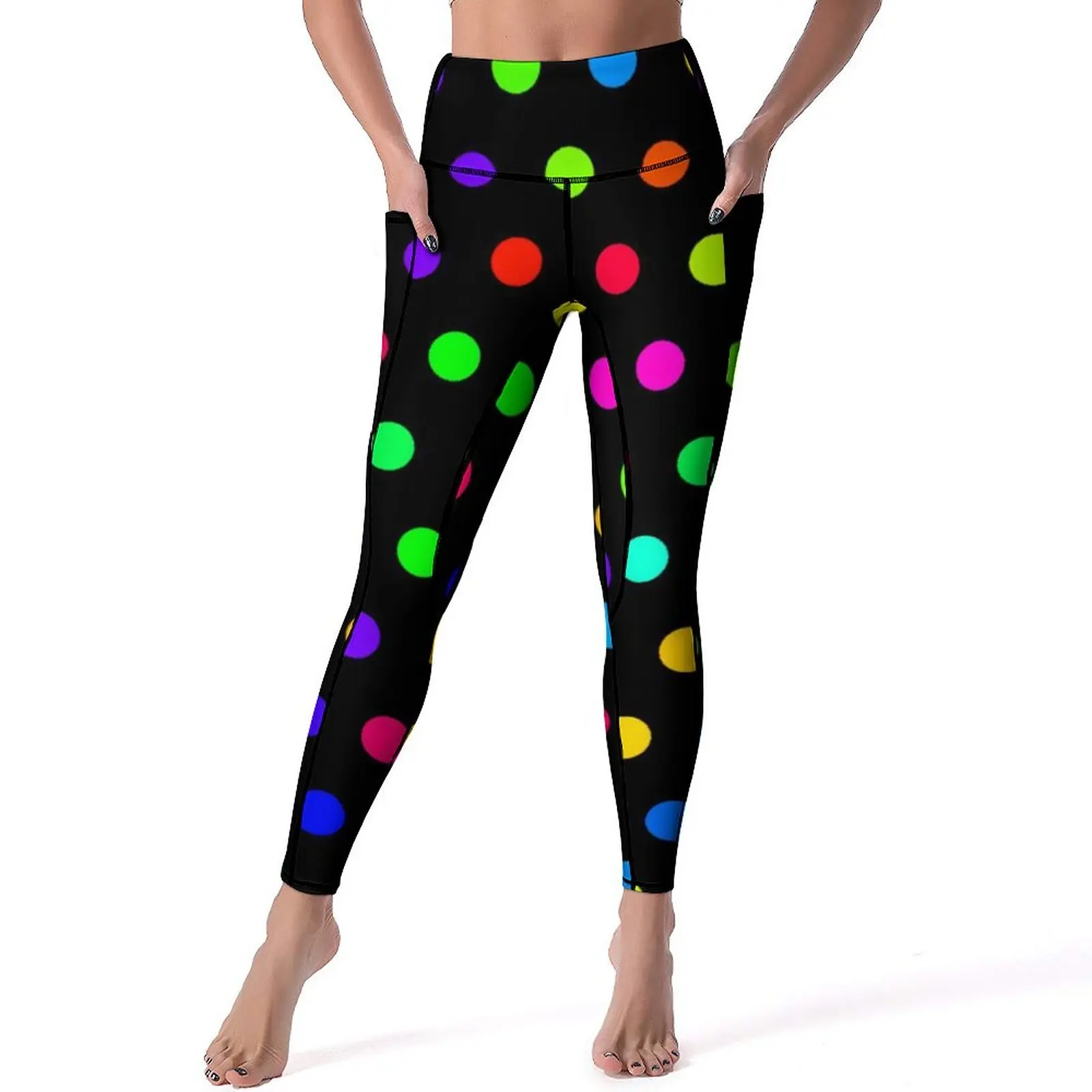 Rainbow Polka Dot Yoga Pants Sexy Polka Dots Modern Custom Leggings Push Up Fitness Leggins Female Vintage Stretch Sports Tights
Rainbow Polka Dot Yoga Pants Sexy Polka Dots Modern Custom Leggings Push Up Fitness Leggins Female Vintage Stretch Sports Tights
