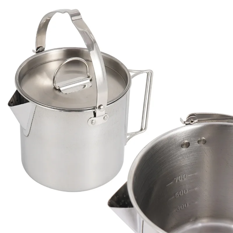 1.2L Portable Kettle Outdoor Camping Hiking Tea Kettle Large Capacity Water Kettle Stainless Steel Kettle Teapot Heatable Pot
1.2L Portable Kettle Outdoor Camping Hiking Tea Kettle Large Capacity Water Kettle Stainless Steel Kettle Teapot Heatable Pot