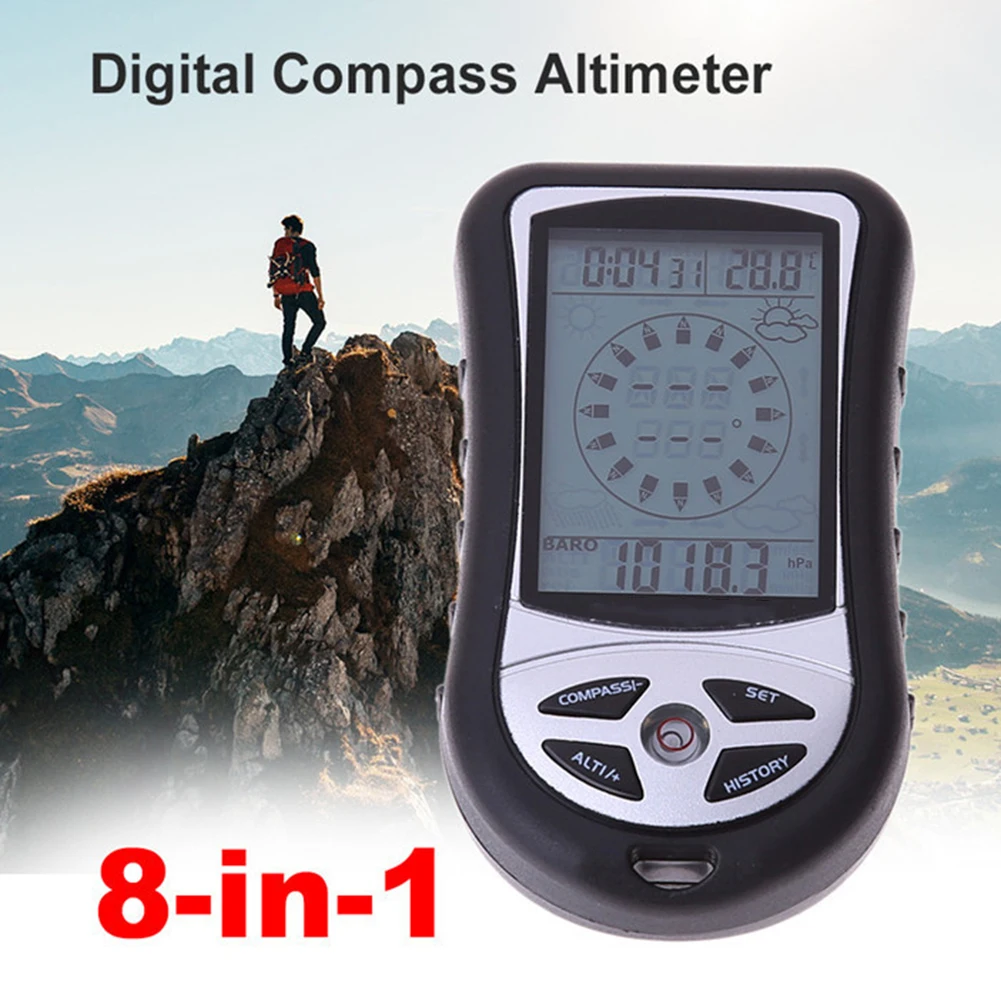 2023new Handheld PocketCompass Altimeter Barometer Thermometer Weather Forecast Time For Camping Hiking North Navigation Surviv
2023new Handheld PocketCompass Altimeter Barometer Thermometer Weather Forecast Time For Camping Hiking North Navigation Surviv