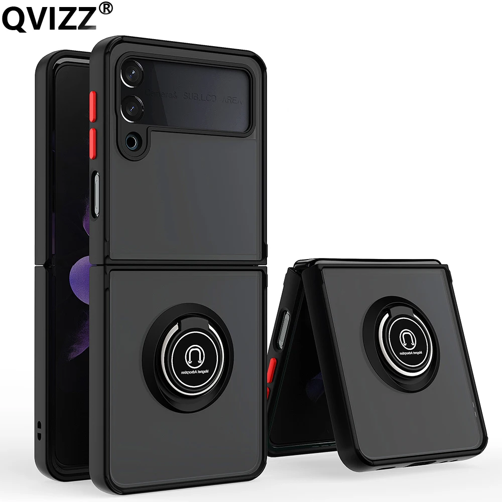 Car Ring Holder Case for Samsung Galaxy Z Flip 4 Luxury Matte Bracket Shockproof Transparent Back Phone Cover for ZFlip4 ZFlip 4
Car Ring Holder Case for Samsung Galaxy Z Flip 4 Luxury Matte Bracket Shockproof Transparent Back Phone Cover for ZFlip4 ZFlip 4