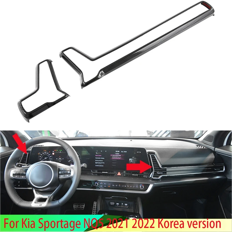 Carbon Fiber Car Dashboard Air Outlet Frame Cover Sticker Trim For Kia Sportage NQ5 2021 2022
Carbon Fiber Car Dashboard Air Outlet Frame Cover Sticker Trim For Kia Sportage NQ5 2021 2022