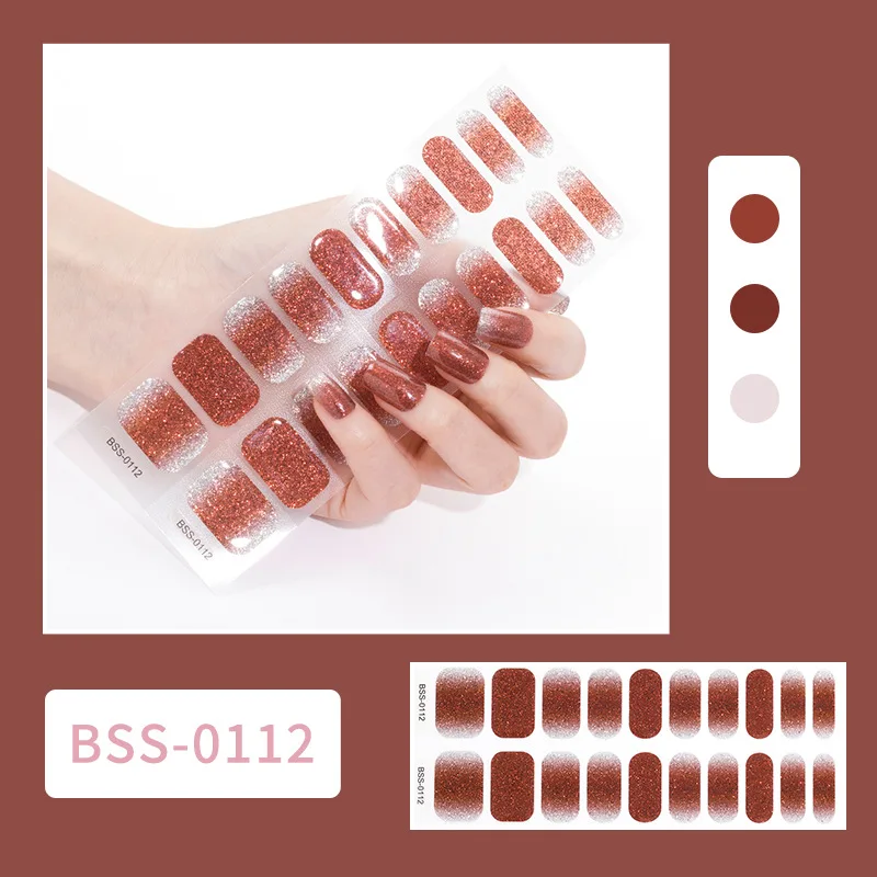 Semi Cured Gel Nail Polish Strips Full Nail Wraps Self Adhesive Manicure Decoracion Japanese Korean Nail Sticker Set Nail Art
Semi Cured Gel Nail Polish Strips Full Nail Wraps Self Adhesive Manicure Decoracion Japanese Korean Nail Sticker Set Nail Art